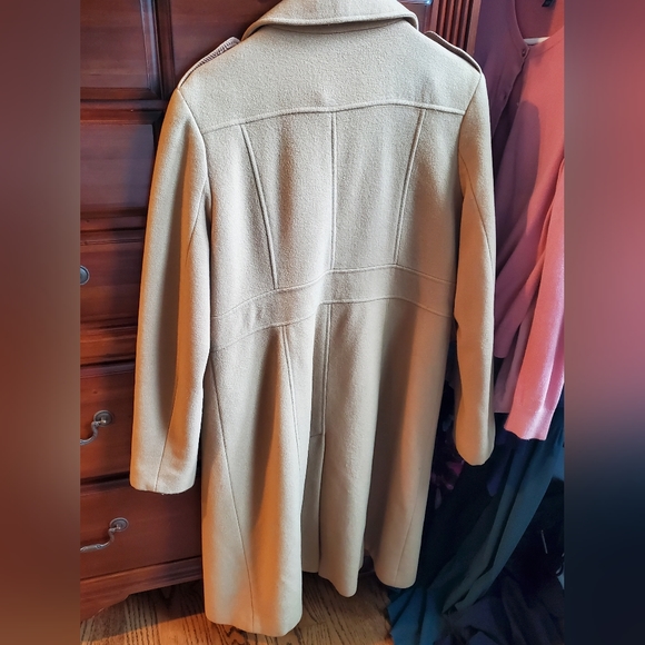 Vintage Women's Wool Kenneth Cole Reaction Coat Size 12, Tan Beige Brown - Picture 7 of 9